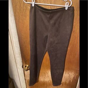 Faux leather pants